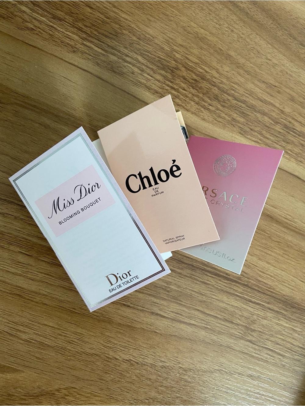 Perfume Sample Bundle - Miss Dior, Chloé, Versace